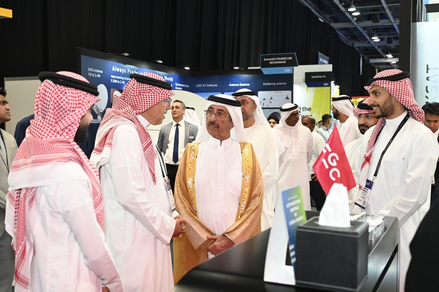 Hasher bin Maktoum opens CABSAT, Integrate Middle East and inaugural SATExpo Middle East